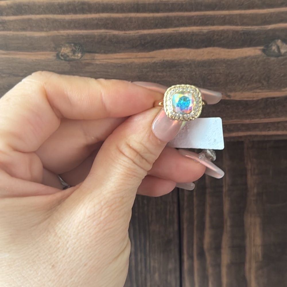 Elegant 14K Gold Plated Iridescent Ring
